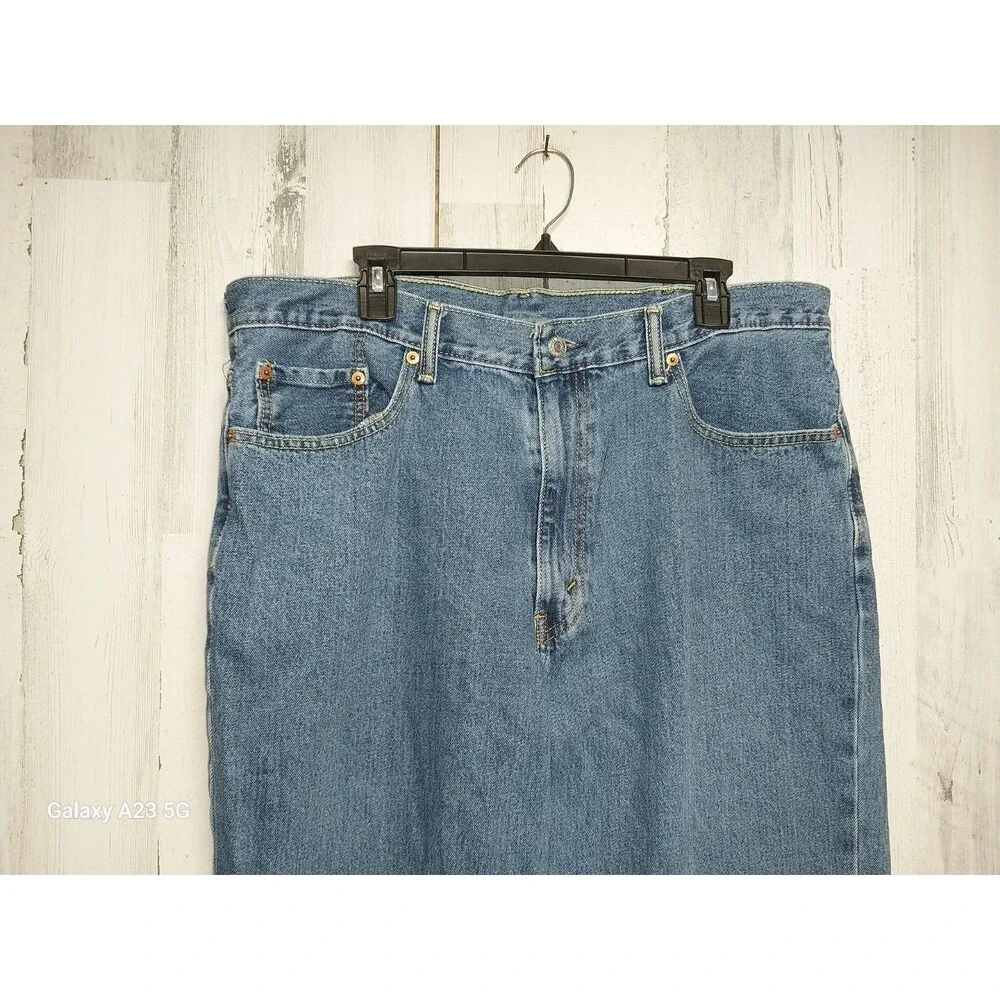 Levis 550 Jeans Mens 38x32 Blue Relaxed Fit Straight Medium Wash Denim Pants